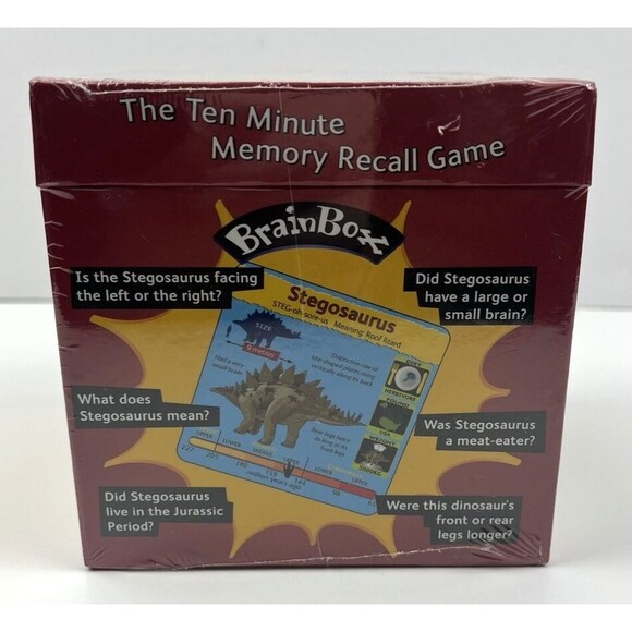 University Games BRAIN BOX The Green Board Game DINOSAURS 10 Minute Challenge - Picture 2 of 9